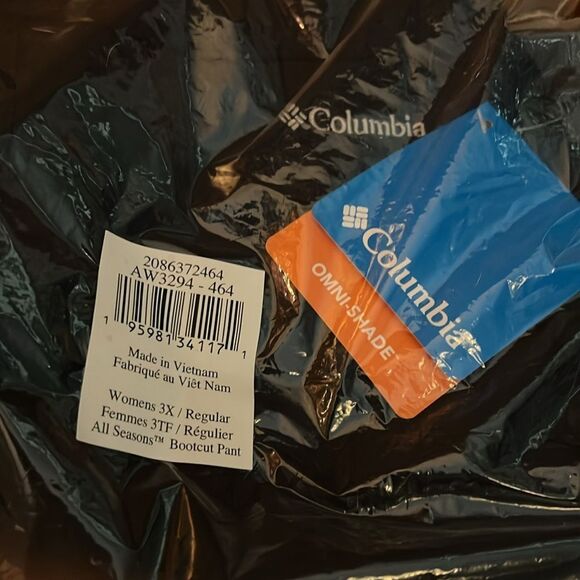 NWT Columbia All Seasons Bootcut Pant Pants Navy Sz 3X Plus Size 24 - Picture 15 of 16